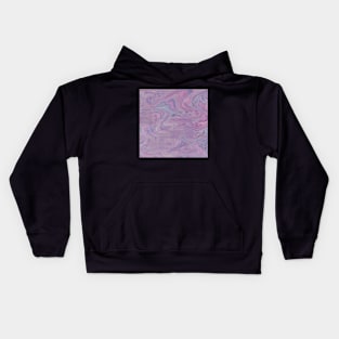 Pastel Pink Purple And Blue Pixel Swirls Kids Hoodie